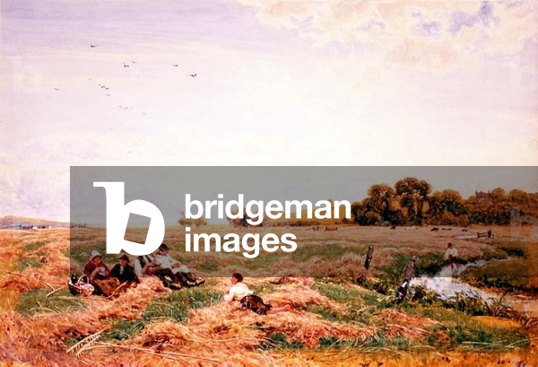 Harvesters Lunching by a Stream