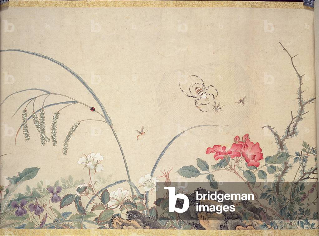 Flowers and insects (painting, hanging scroll)