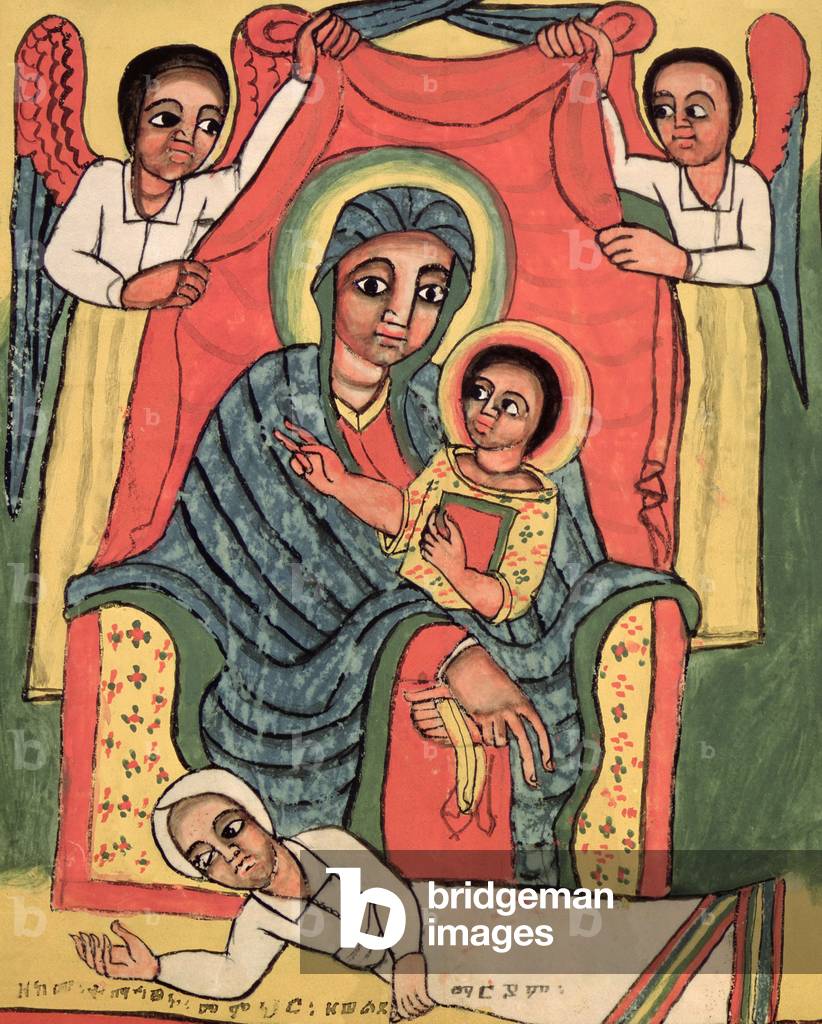 W.930 fol.46v Madonna col Bambino (pergamena)