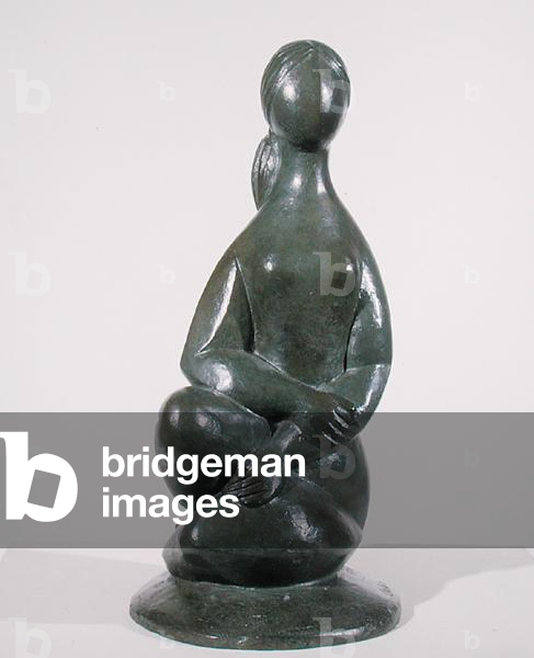 Seated Woman with Arms Crossed, 1991 (bronze)