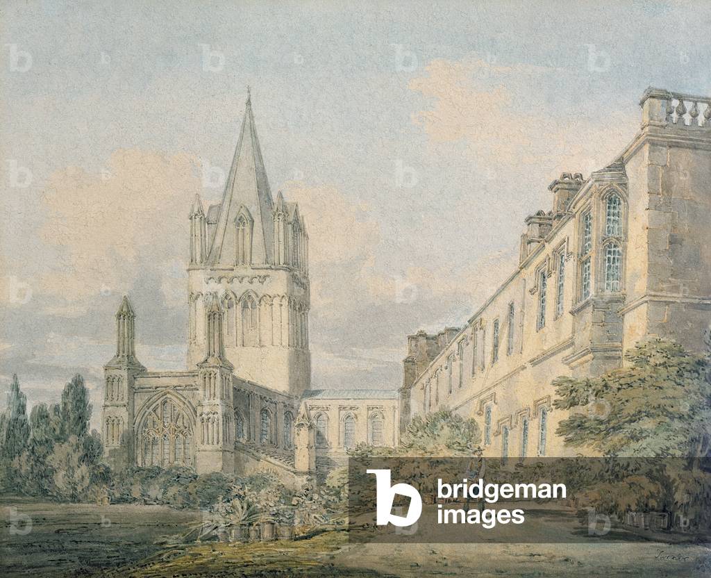 Christ Church Cathedral and Deanery, Oxford (w/c on paper)