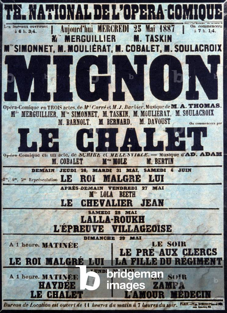 Mignon, 1866 (poster)