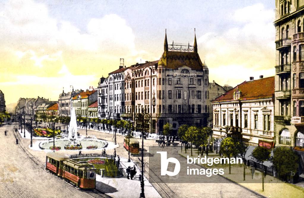 the Terazia square in Belgrade, c. 1910, postcard