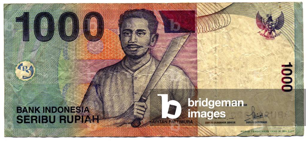 Billet de 1000 Rupiah, Indonesie