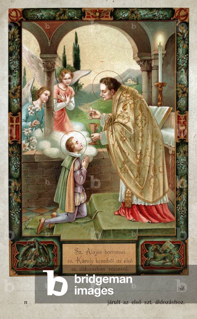 Saint Louis de Gonzague. (Engraving, ca. 1910)