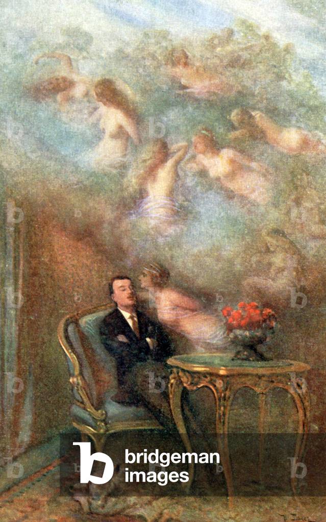 Dream love, c.1900 (postcard)