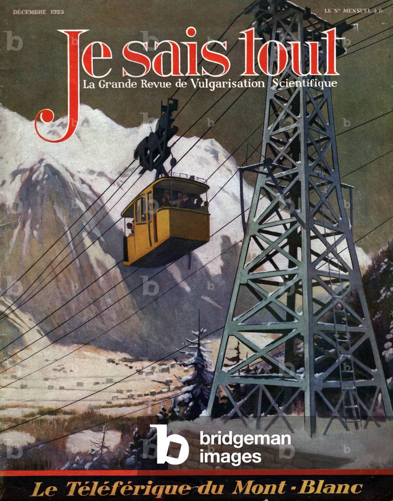 The Mont Blanc telepheric, 1925 (illustration)