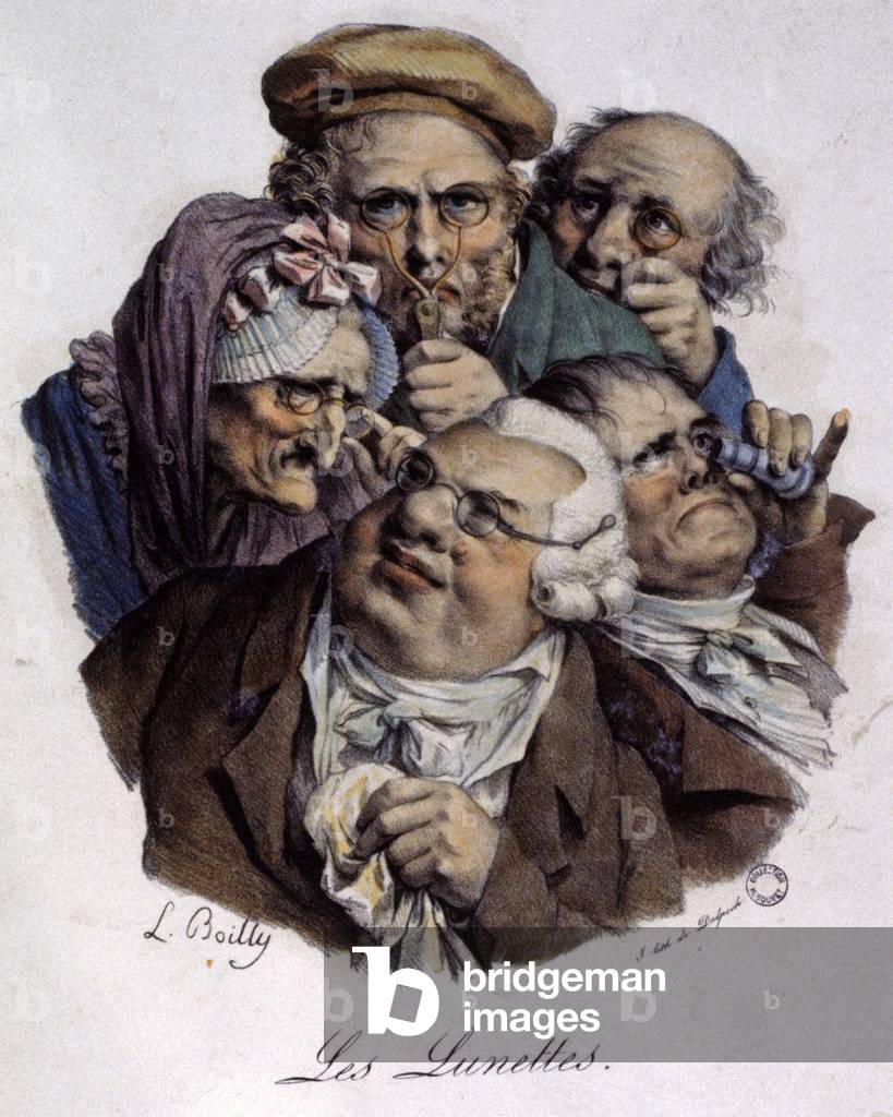 The glasses, c.1820 (engraving)