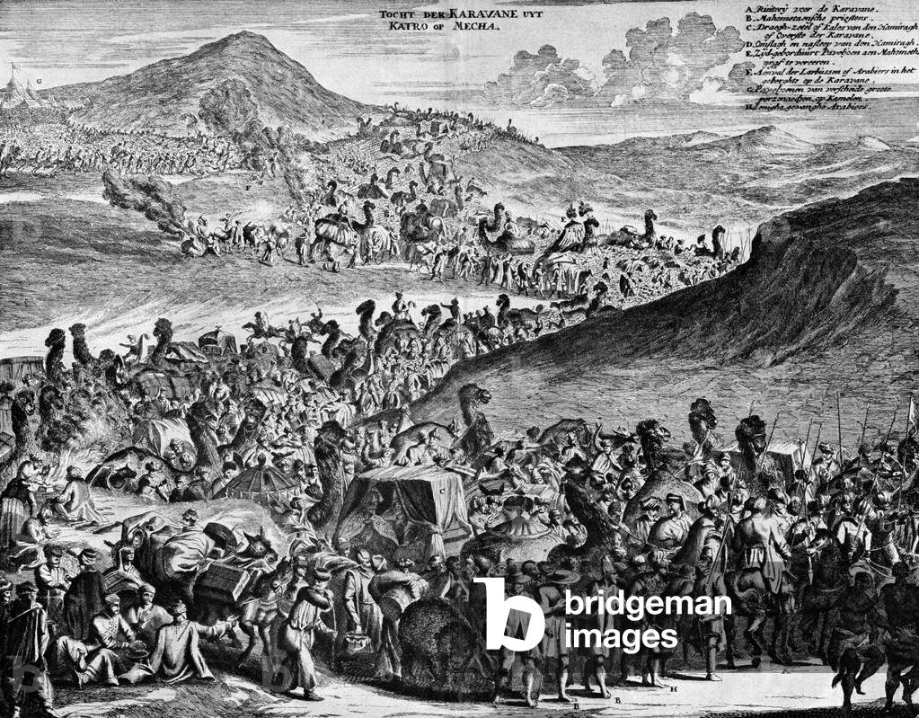 Pilgrims of Mecca, 1686 (engraving)