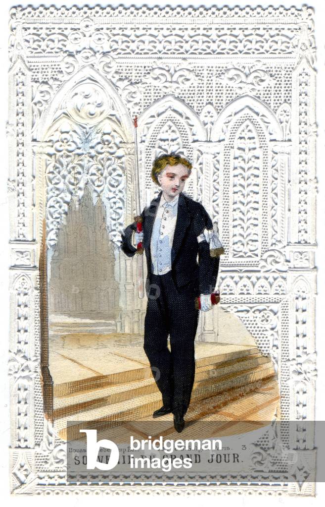 Boy at the First Communion, c.1910 (illustration)
