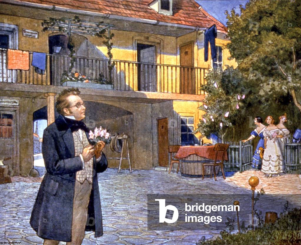 Franz Schubert in Vienna, 1890 (illustration)