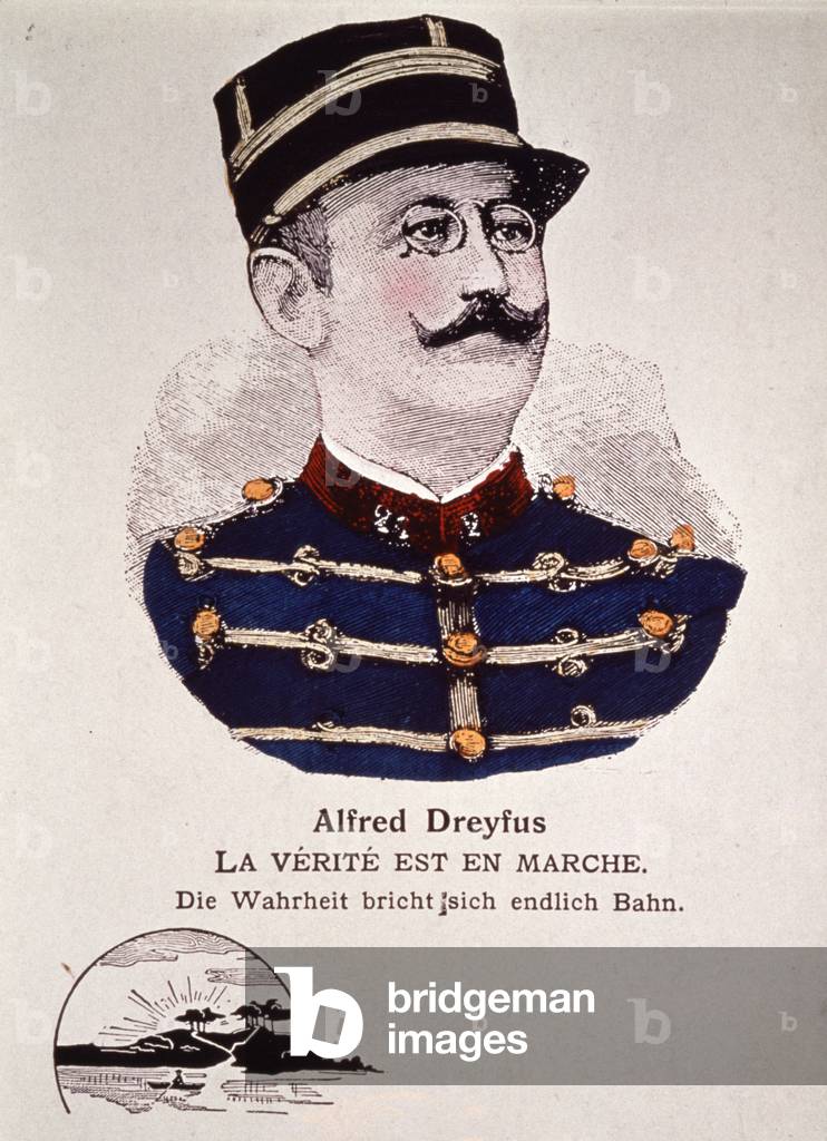 Dreyfus affair : truth is running, early  20th century (engraving)