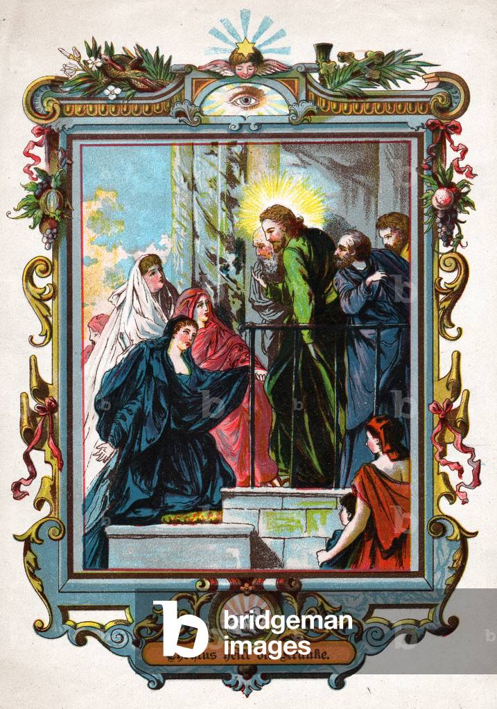 Miracles of Jesus Christ. (engraving, circa 1900)