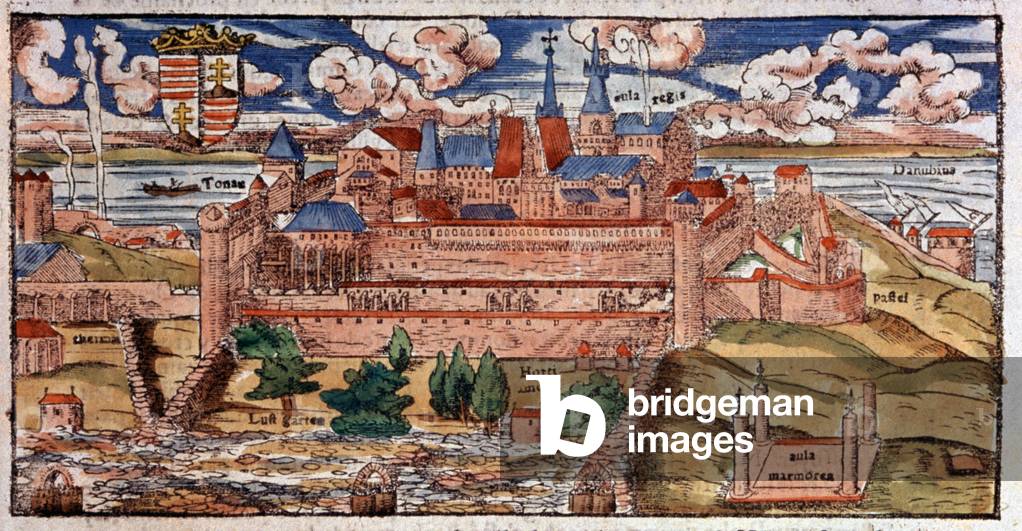 Reinforced Buda (Hungary),  c. 1550 (engraving)