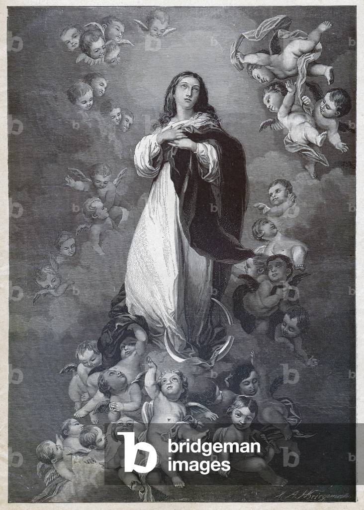 Immaculate Conception. (engraving, circa 1900)