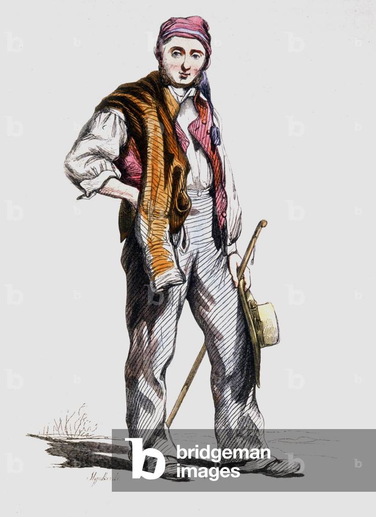 easant from Champagne, 1839-1842 (engraving)