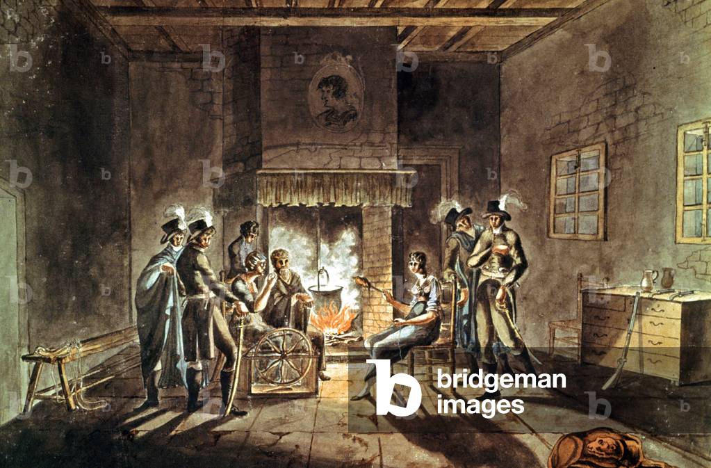 Conspiracy of Cadoudal, early 19th century (gouache)