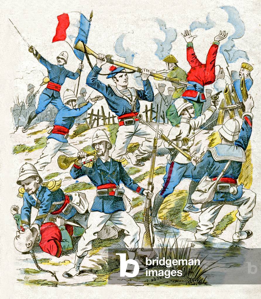 China, Boxer revolt, 1900 (illustration)