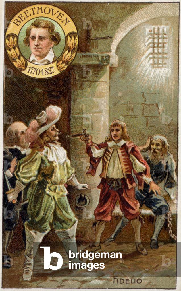 Fidelio, opera by L. van Beethoven.  c.1900 (chromo)
