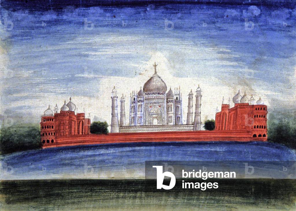 The Taj Mahal, 18th century (watercolor)