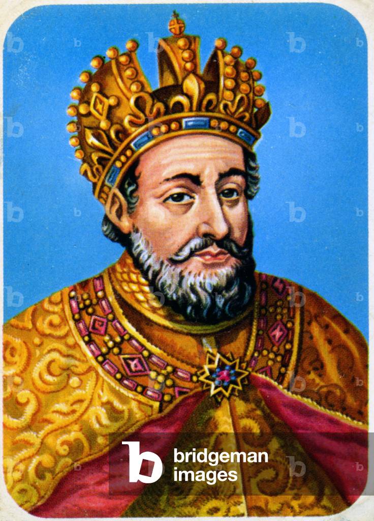 Charles II of France (Charles the Bold), c.1950 (print)