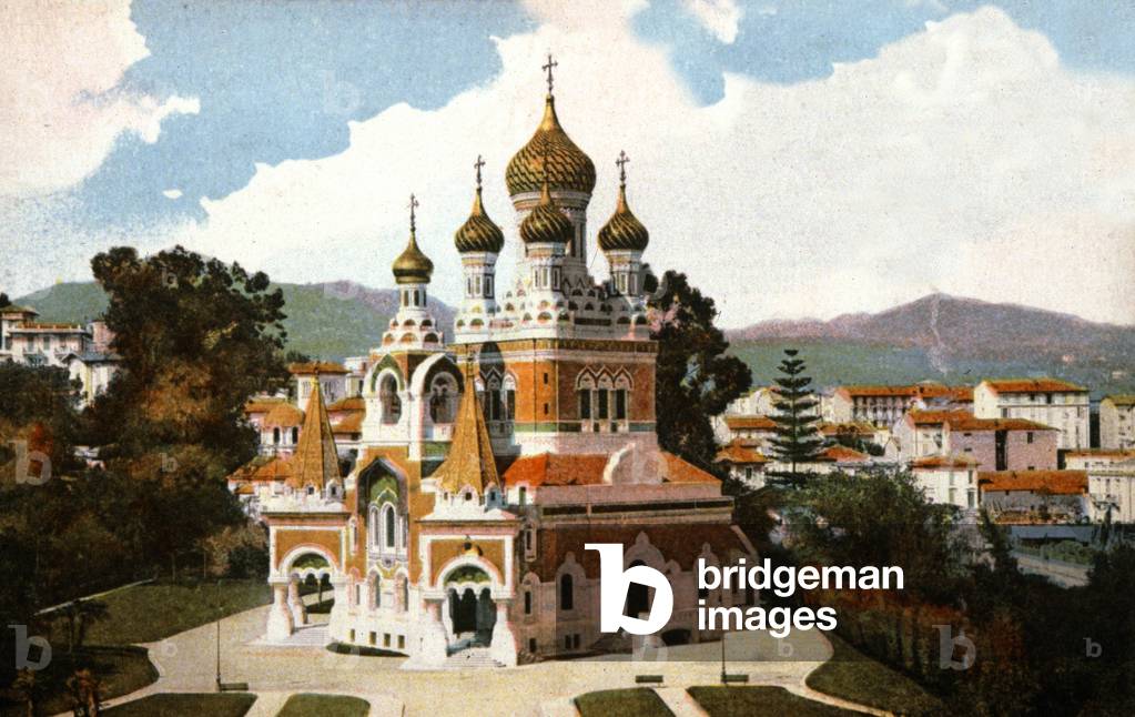 The Russian Cathedral in Nice, c.1920 (photo)