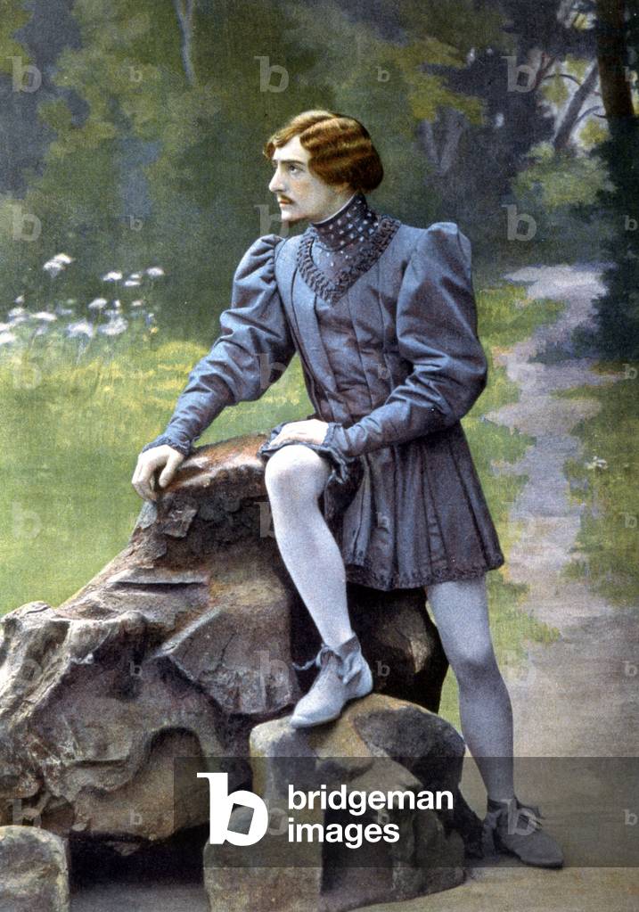 Jean Perrier as Pelleas, 1902 (b/w photo)