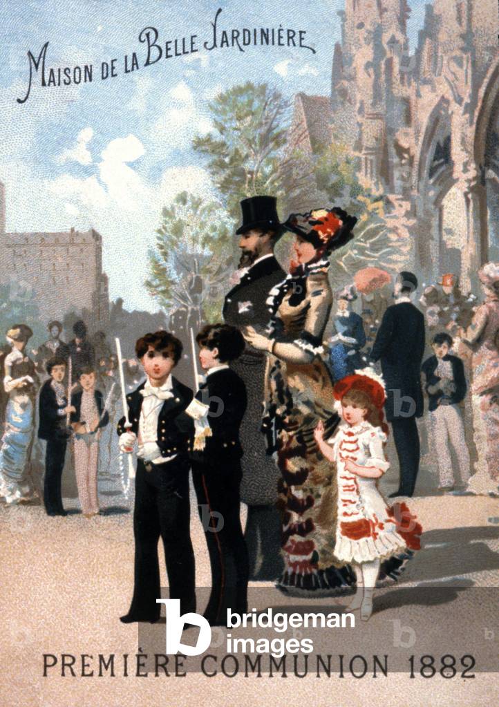 souvenir of the first communion, 1882 (print)