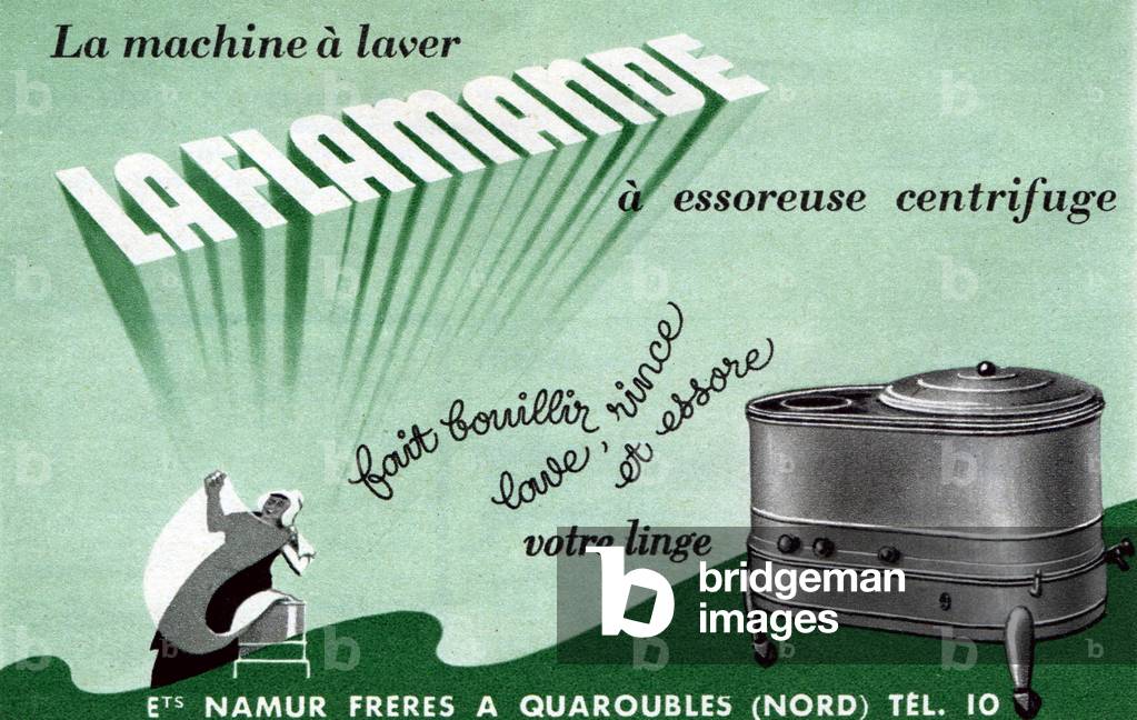 La Flamande washing machine, 1952 (print)