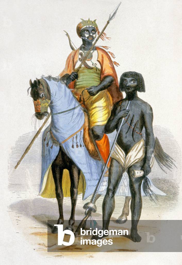 Ashanti soldiers, c.1840 (engraving)