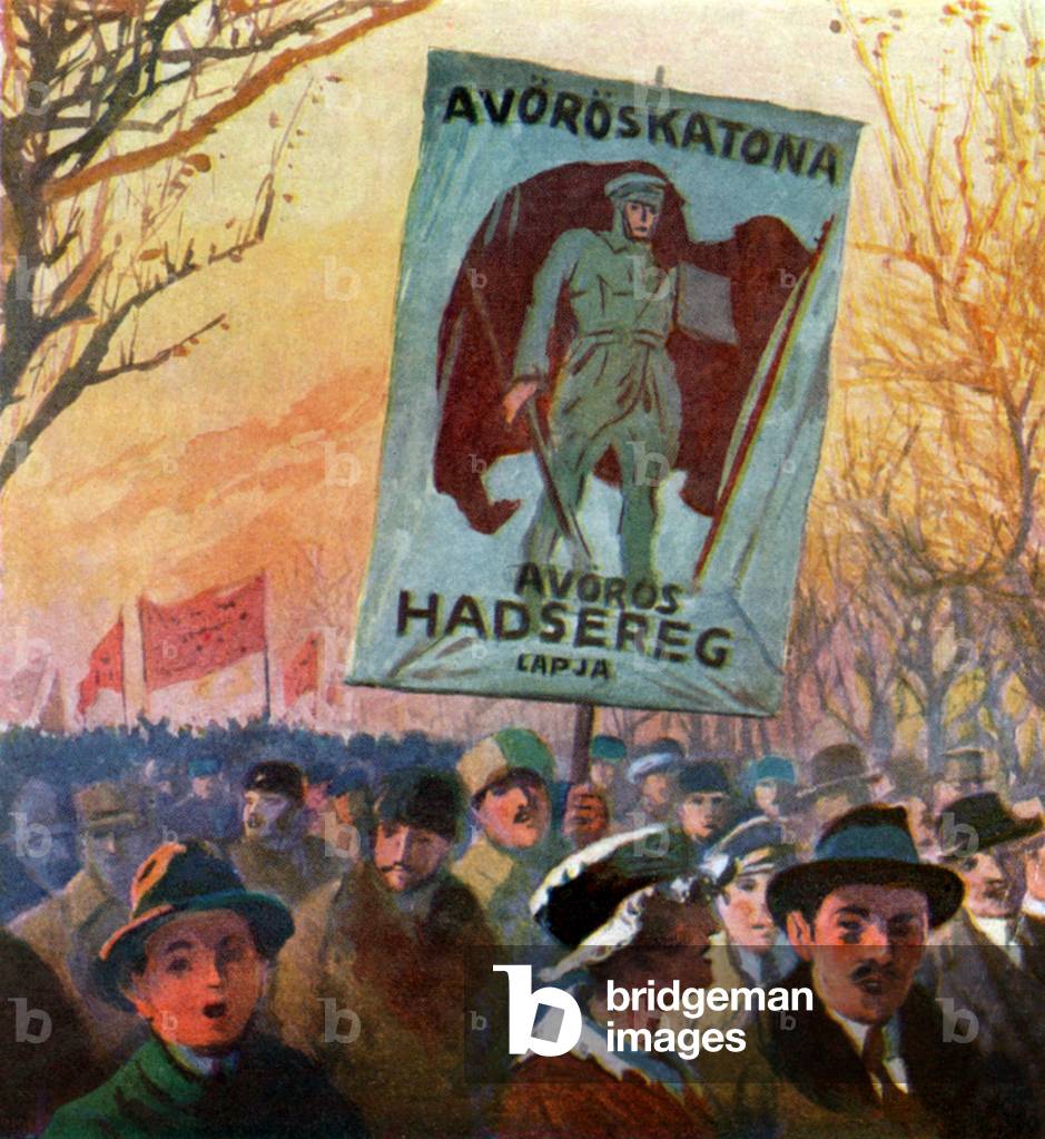 Demonstration in Budapest for the Soviet army, 1922-23 (illustration)