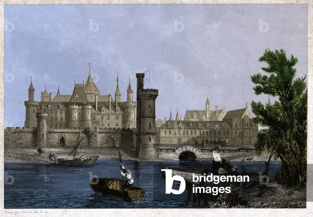 Old Louvre. (engraving, beginning 19th century)