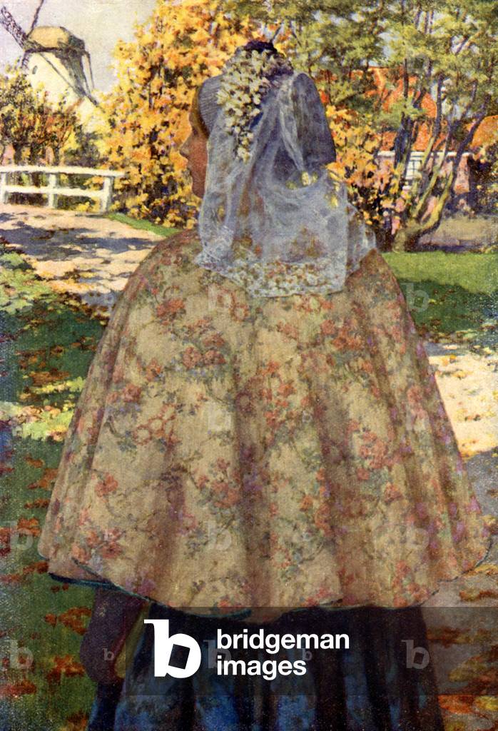 Young girl in Holland, 1909 (print)