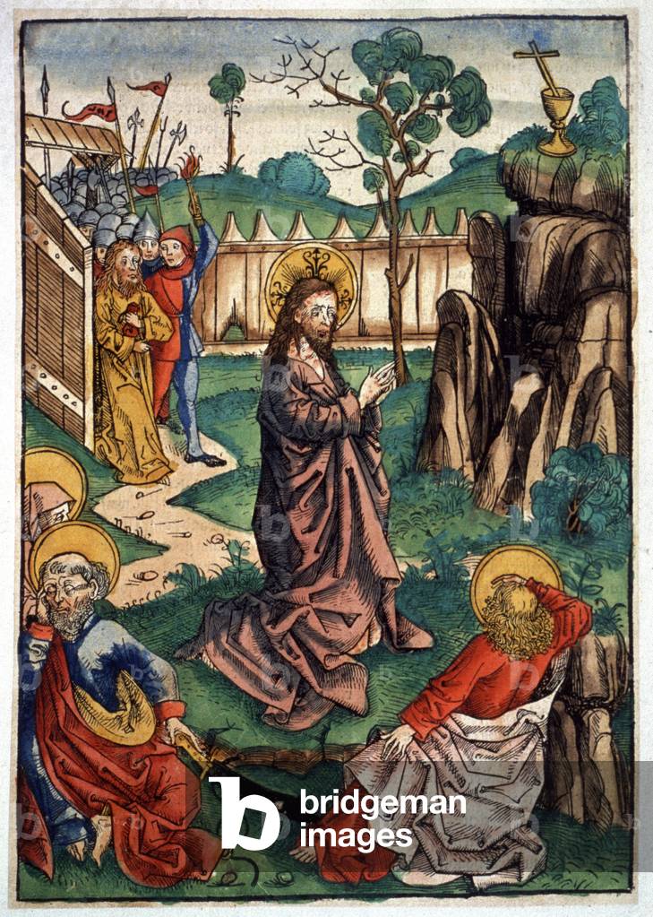 Jesus Christ on the Mount of Olives, 1491 (print)