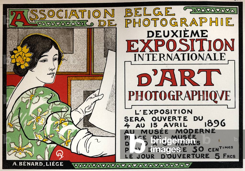 Photographic art exhibition at the Musee Moderne, Brussels, 1896 (poster)