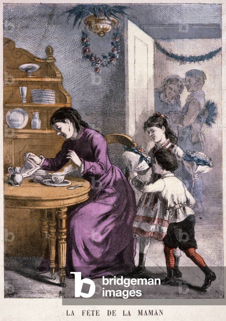 Mothers' Day,  c. 1870-1880 (engraving)