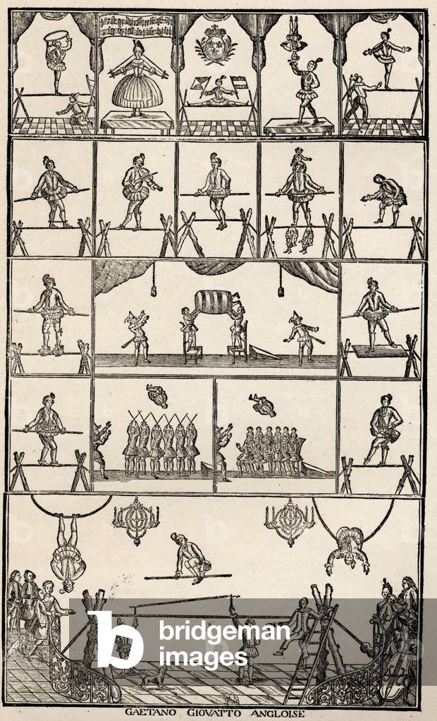 Circus and balancing act, 1730 (poster)
