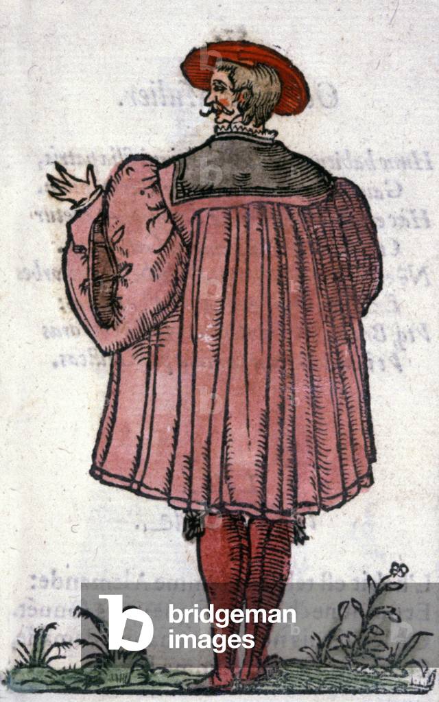 The German bourgeois, 1572 (engraving)