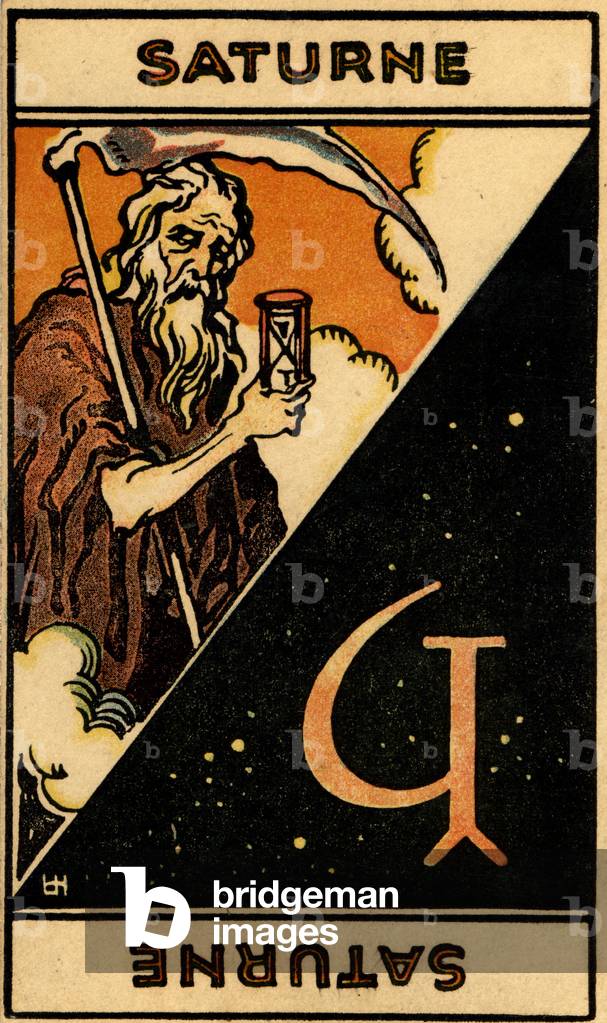 Saturn (planet), 1927 (print)
