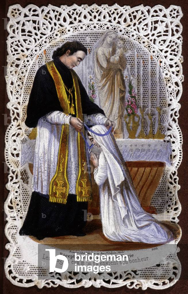 Reception of a Child of Mary, early 20th century (print)