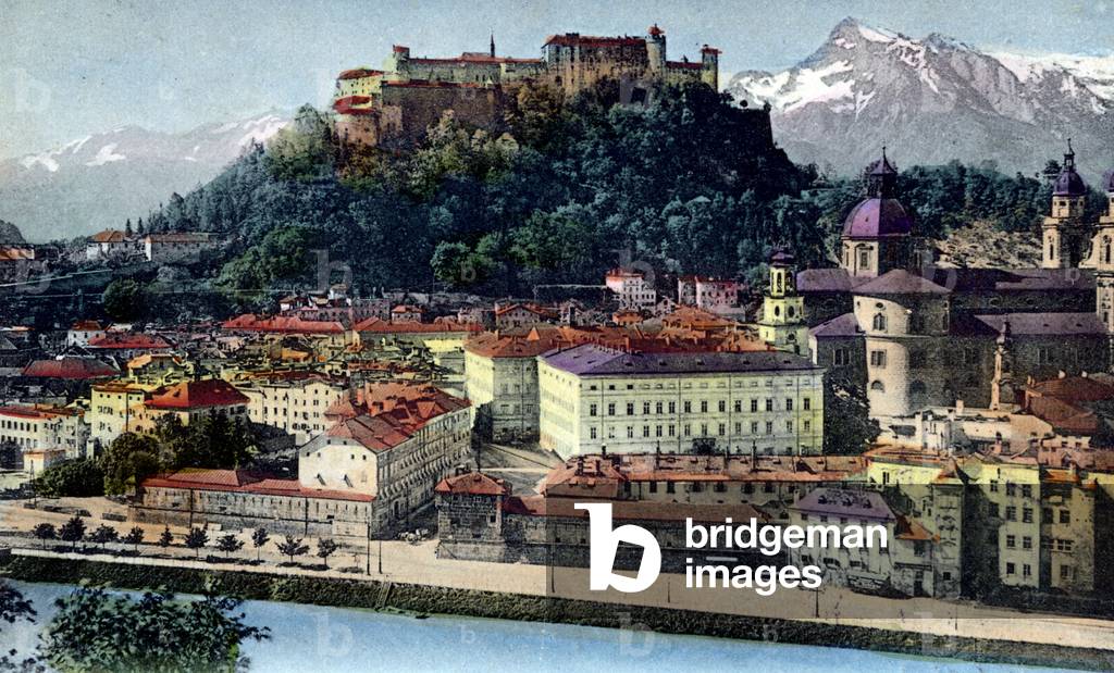 view of Salzbourg, c. 1900, postcard