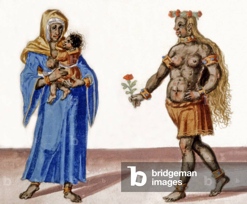 Moorish woman of Tripoli, 16th century (watercolour)