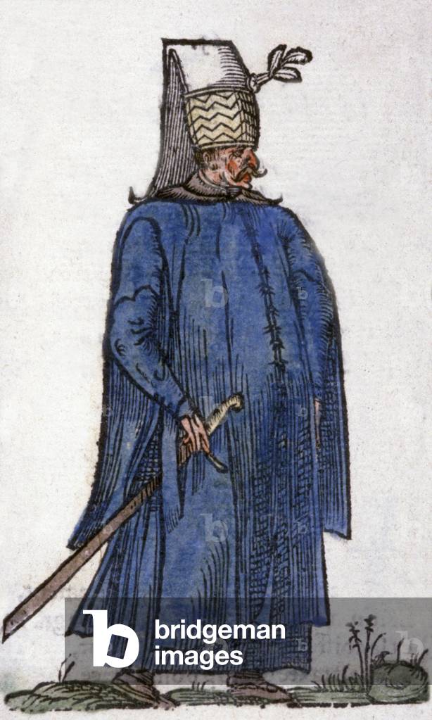 A Greek man, 1572 (negraving)