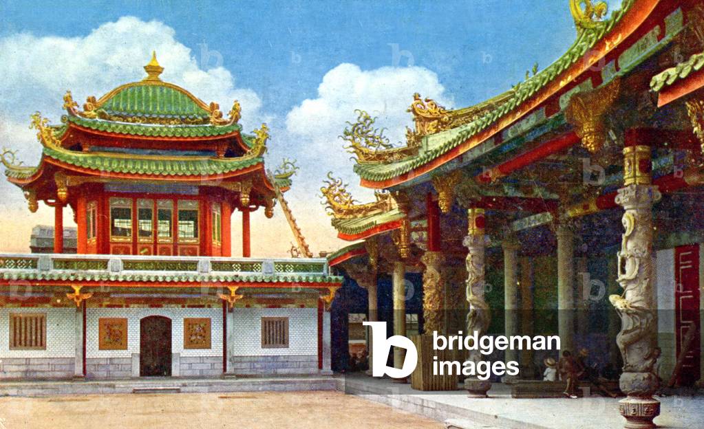 Taipei, Temple Longshan, c.1930 (postcard)