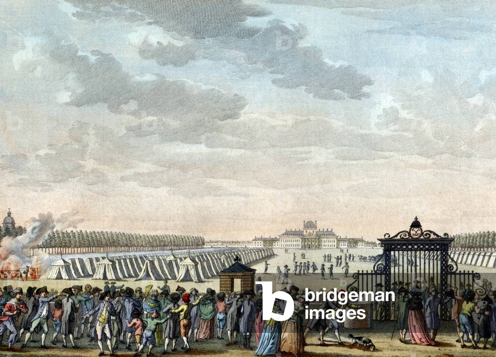 Troops at the Champ de Mars, 1789. 1794-1804 (engraving)