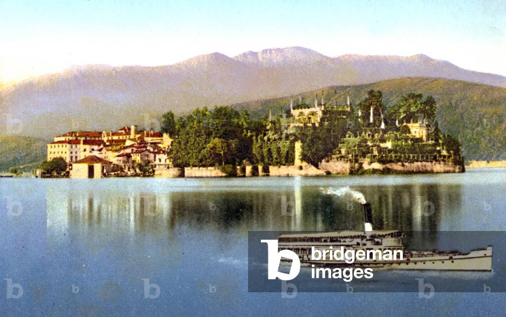 the Isola Bella on Lake Major in Italy, postcard c. 1910