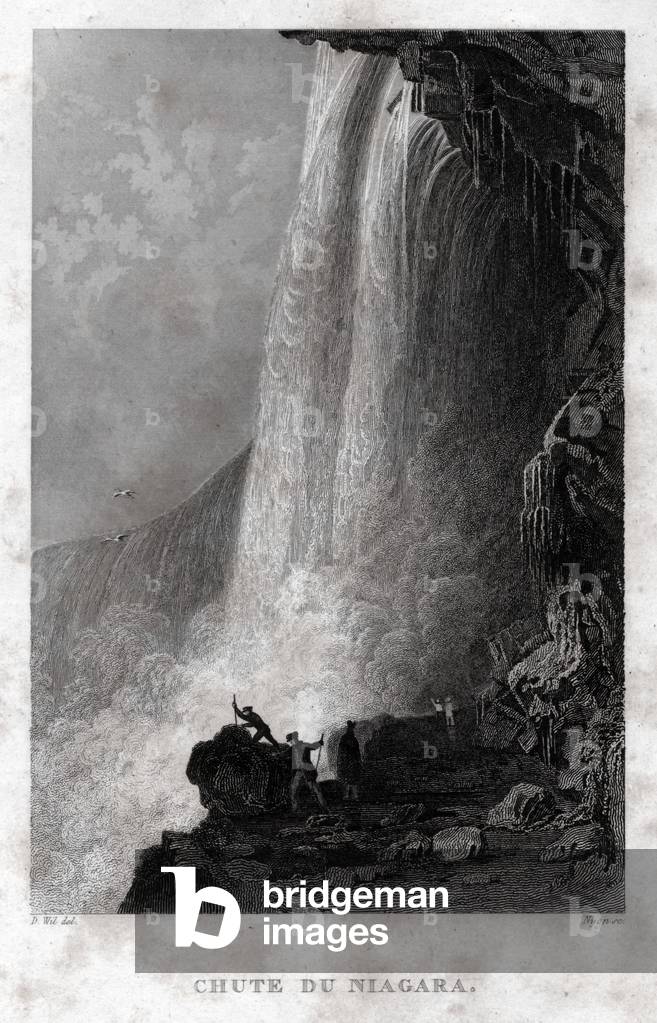Niagara Falls. (engraving, ca. 1860)
