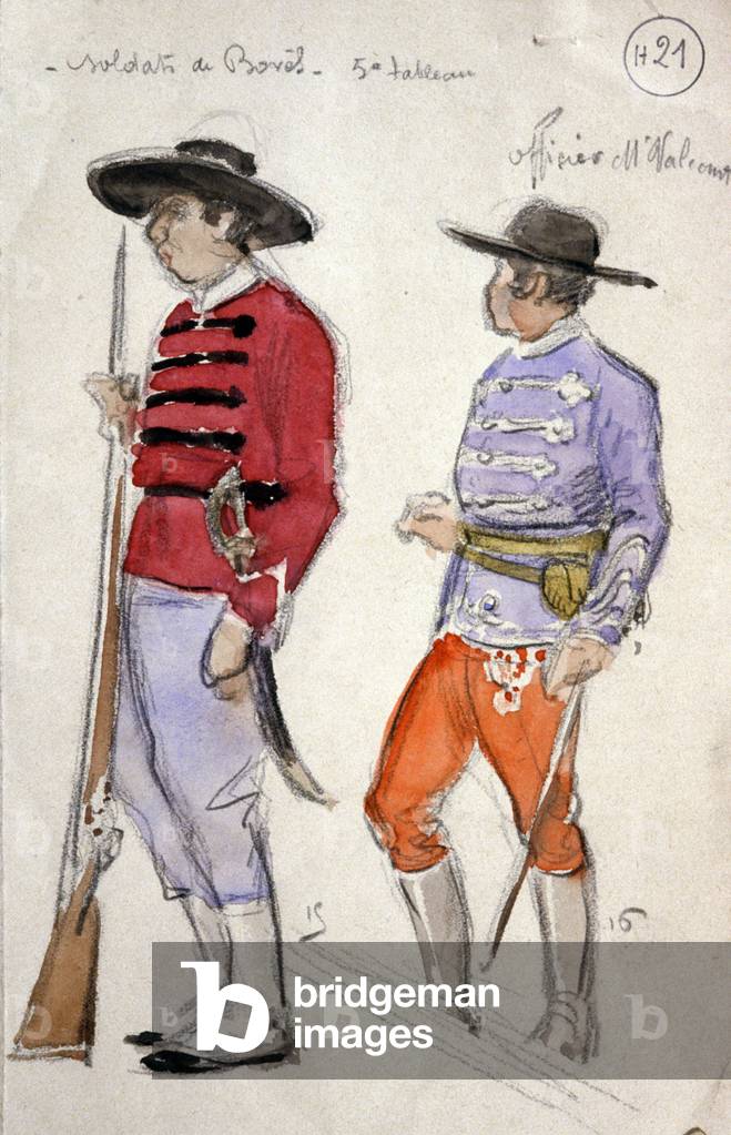 Soldiers of the Spanish General Bores, 1936 (drawing)