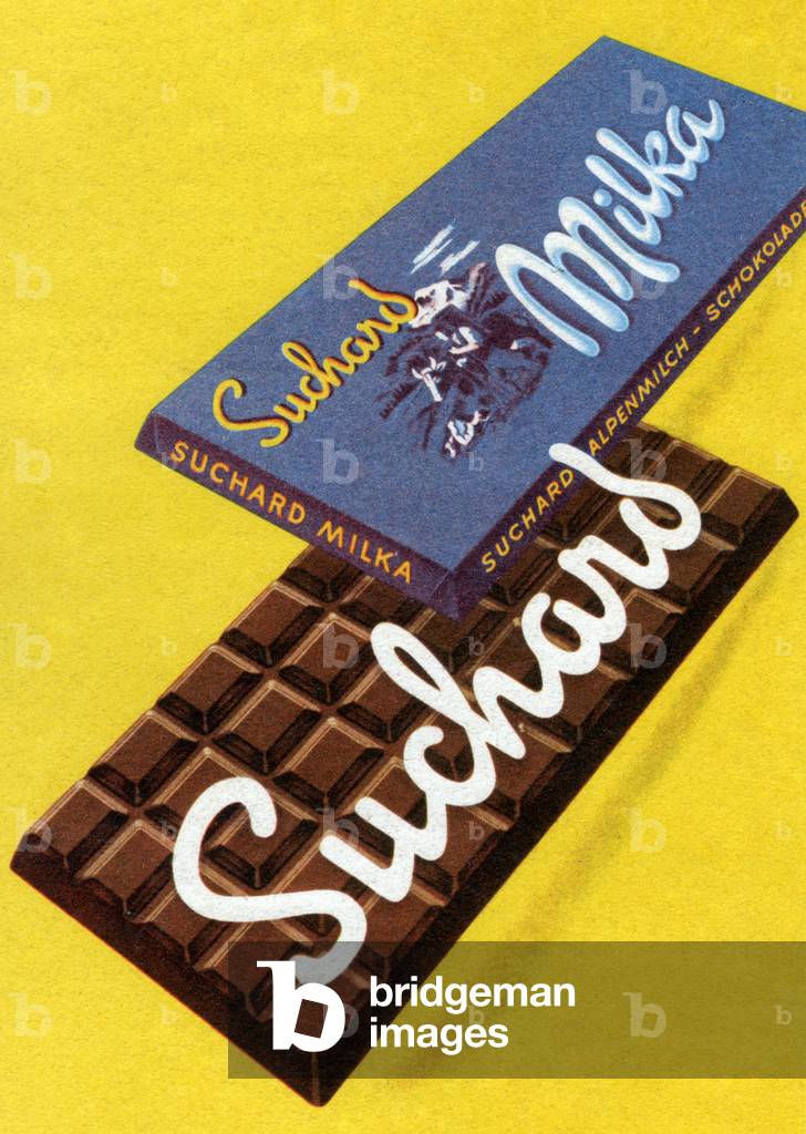 Milka Chocolate advertising,c.1930-1935 (illustration)