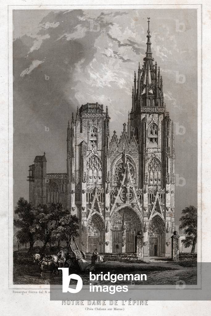 Our Lady of the Thin. (engraving, ca. 1850)